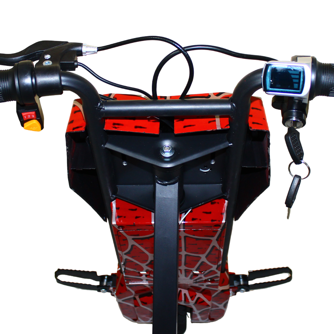 Spider-Man 36V Electric Drift Scooter for Kids 8 inches – Red