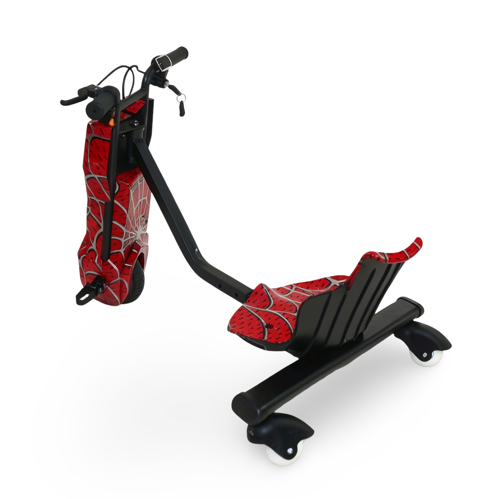 Spider-Man 36V Electric Drift Scooter for Kids 8 inches – Red