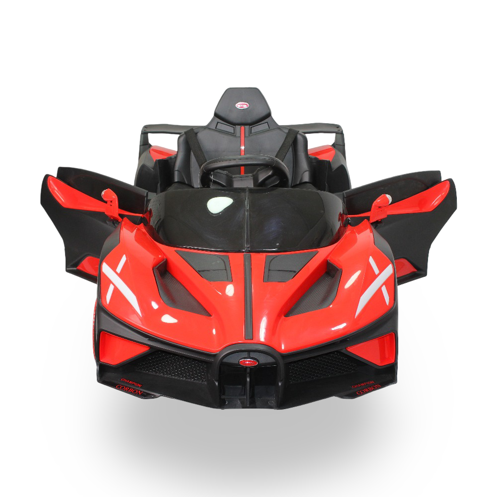 Kids' Bugatti Electric Ride-On Toy Car - Red