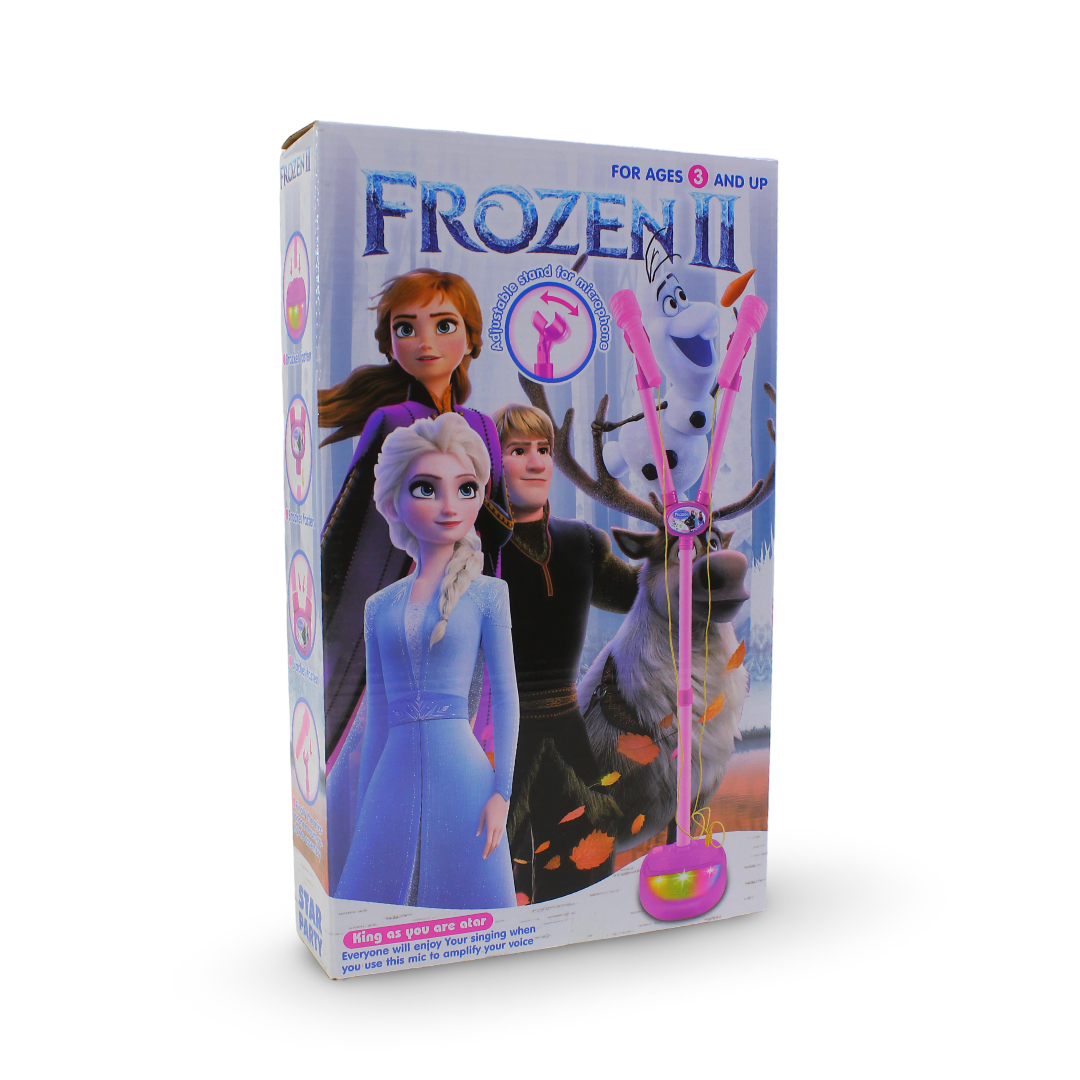 Frozen II Double Karaoke Microphone Stand Toy