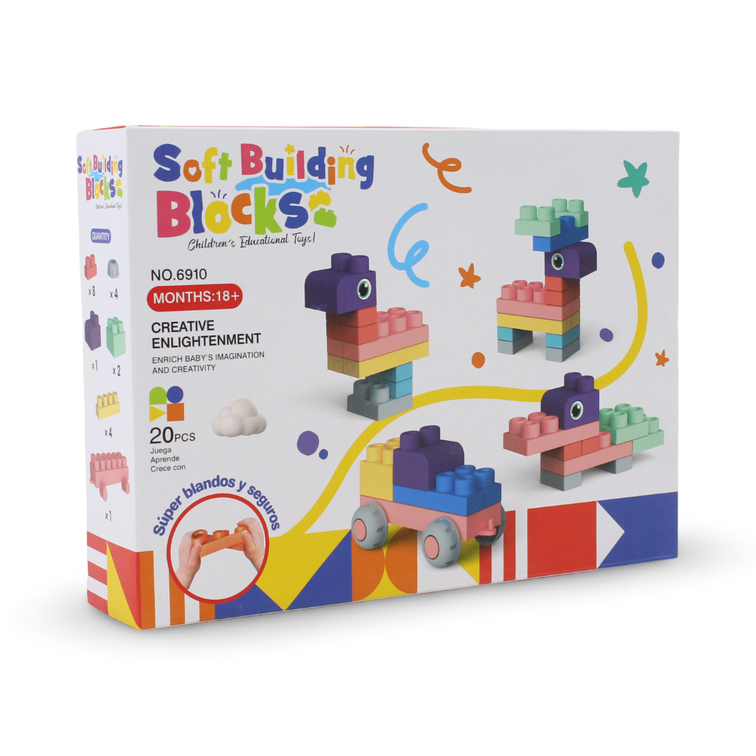 Baby Soft Building Block Set – 20 Pcs