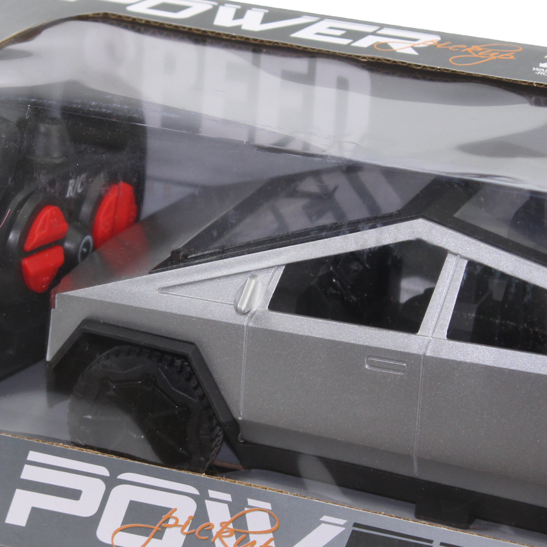 Tesla Cybertruck Speed Power 1:16 Scale RC Toy Car – Silver