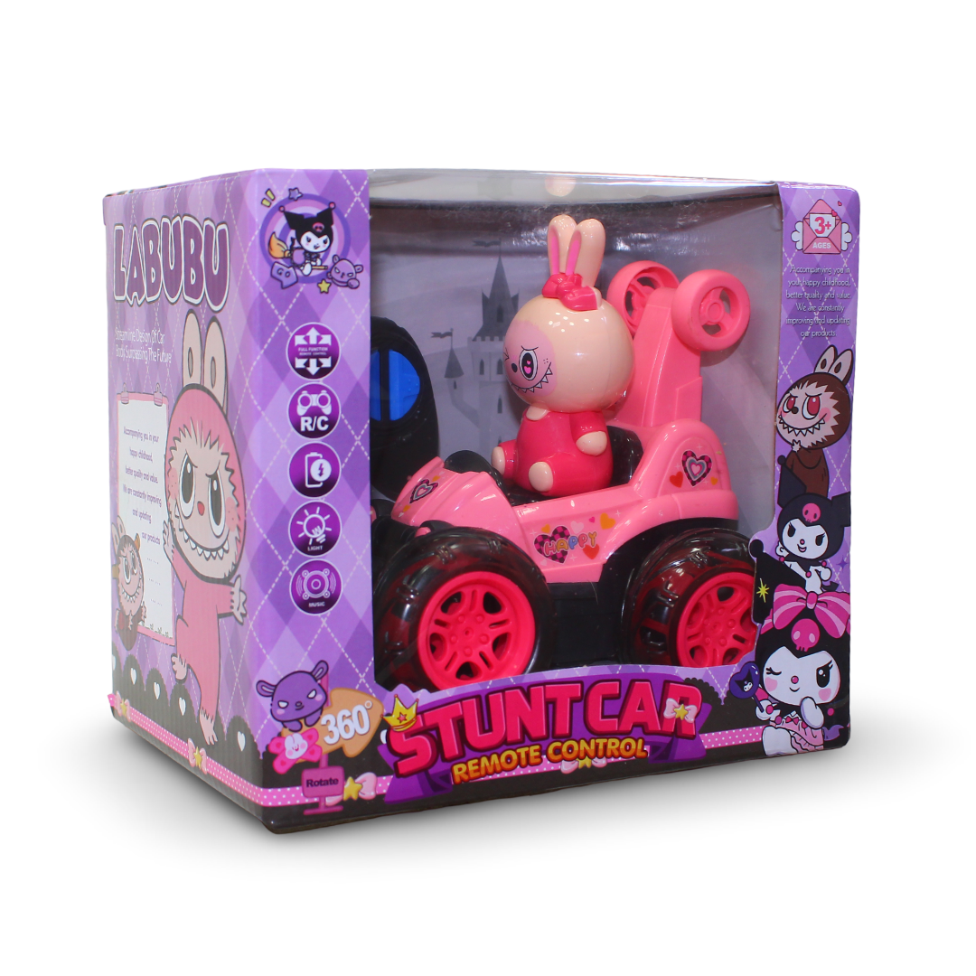 Labubu RC Stunt Car – Pink