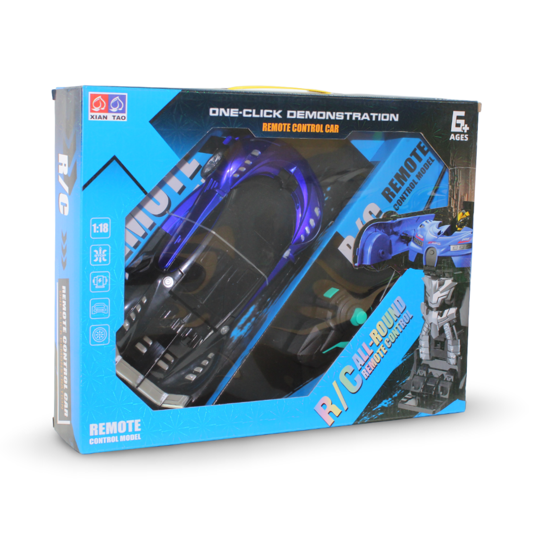 Xian Tao 2-in-1 Transformer RC Car into Robot – Blue