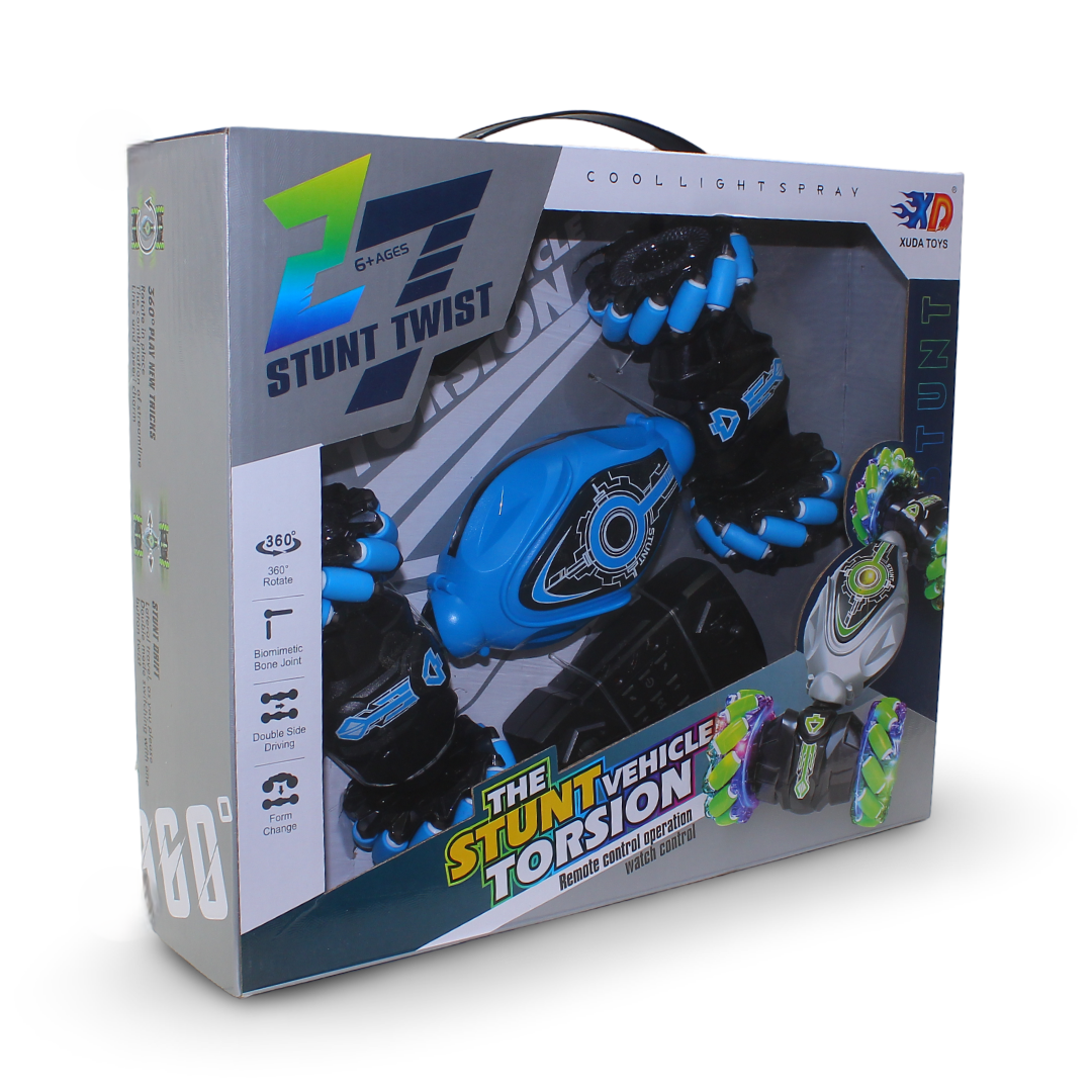 سيارة Xuda Toys RC Stunt Twist - زرقاء