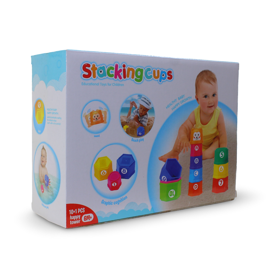 Educational Stacking Cups Set – 11 Pcs