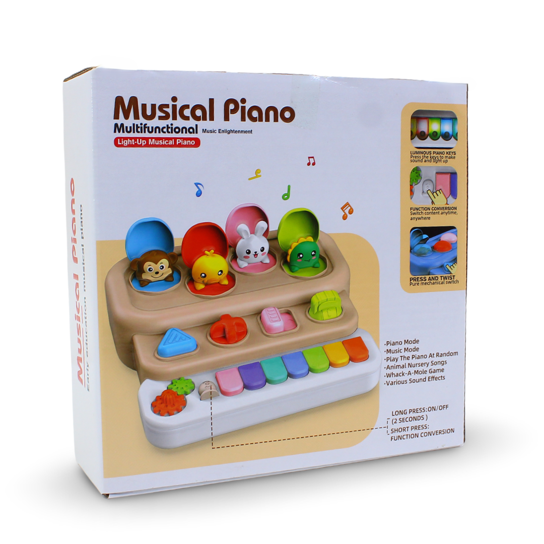 Kids Animal Musical Piano Toy – Beige