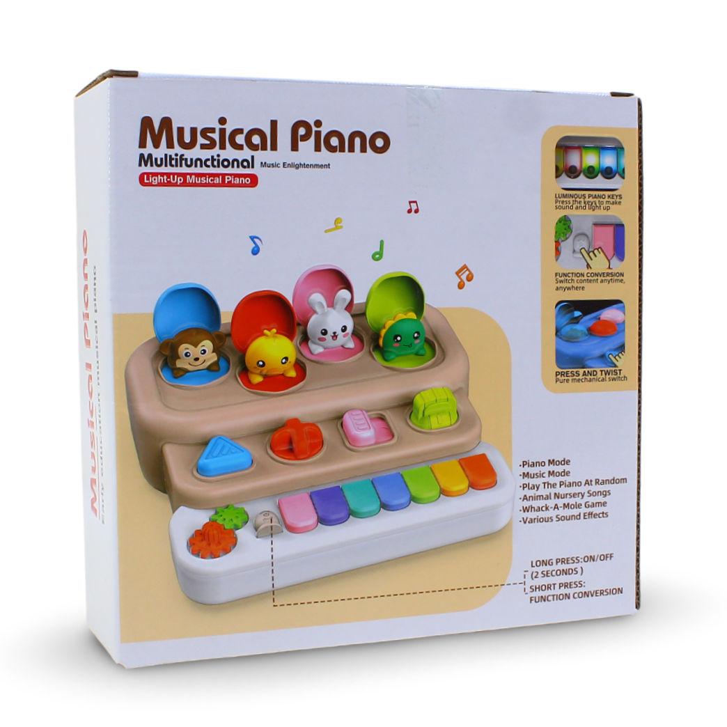Kids Animal Musical Piano Toy – Blue