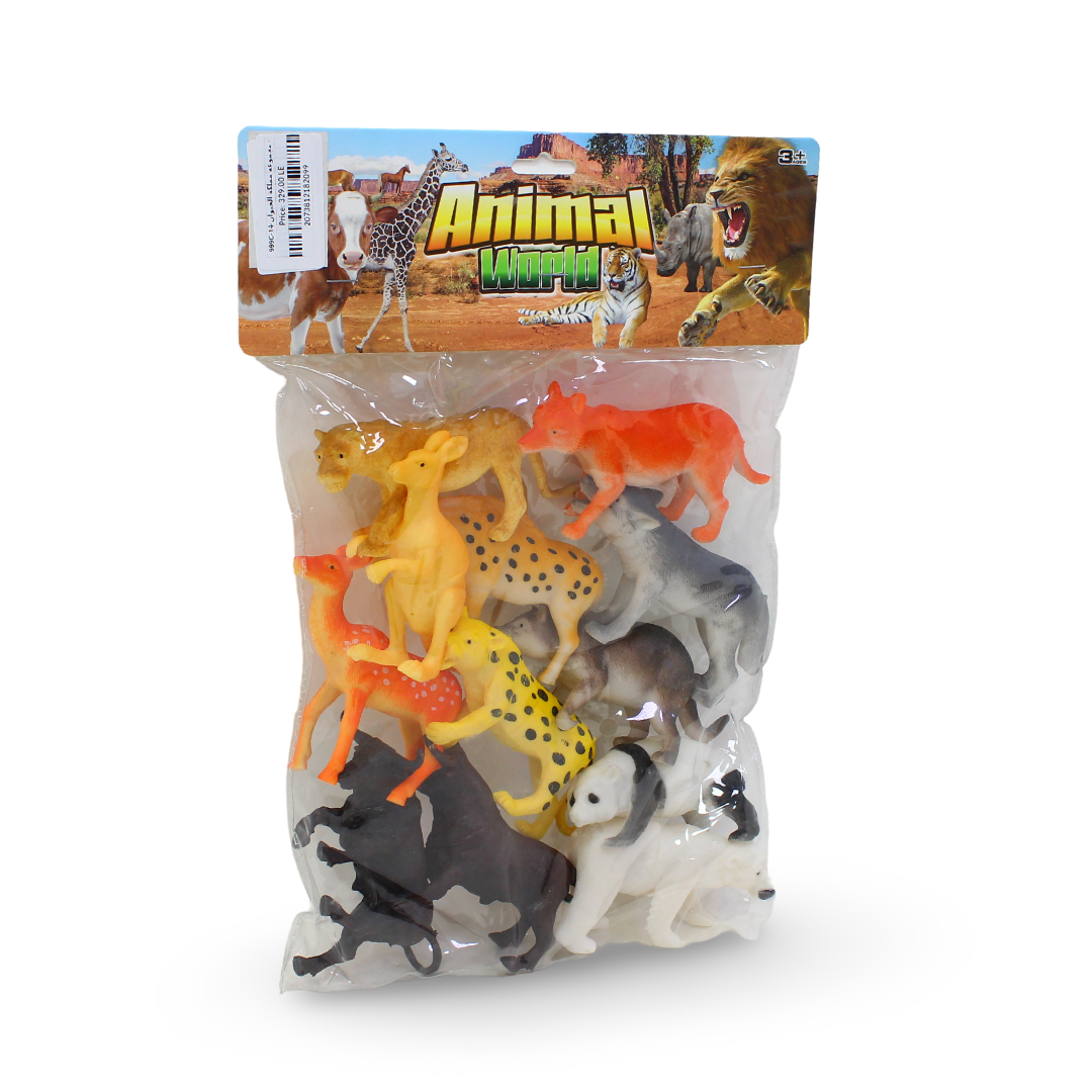 Animal World Figures Set – 12 Pcs