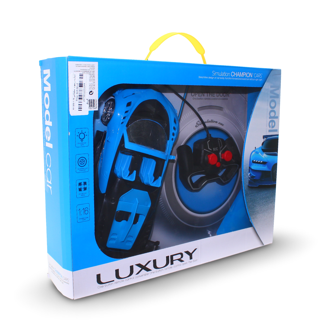 Luxury 1:16 Scale Simulation Champion Car RC Toy – Blue