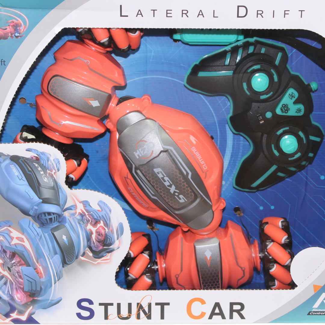 Lateral Drift RC Stunt Car – Orange
