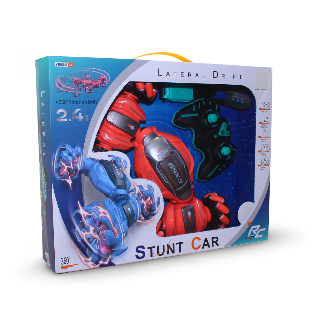 Lateral Drift RC Stunt Car – Salmon