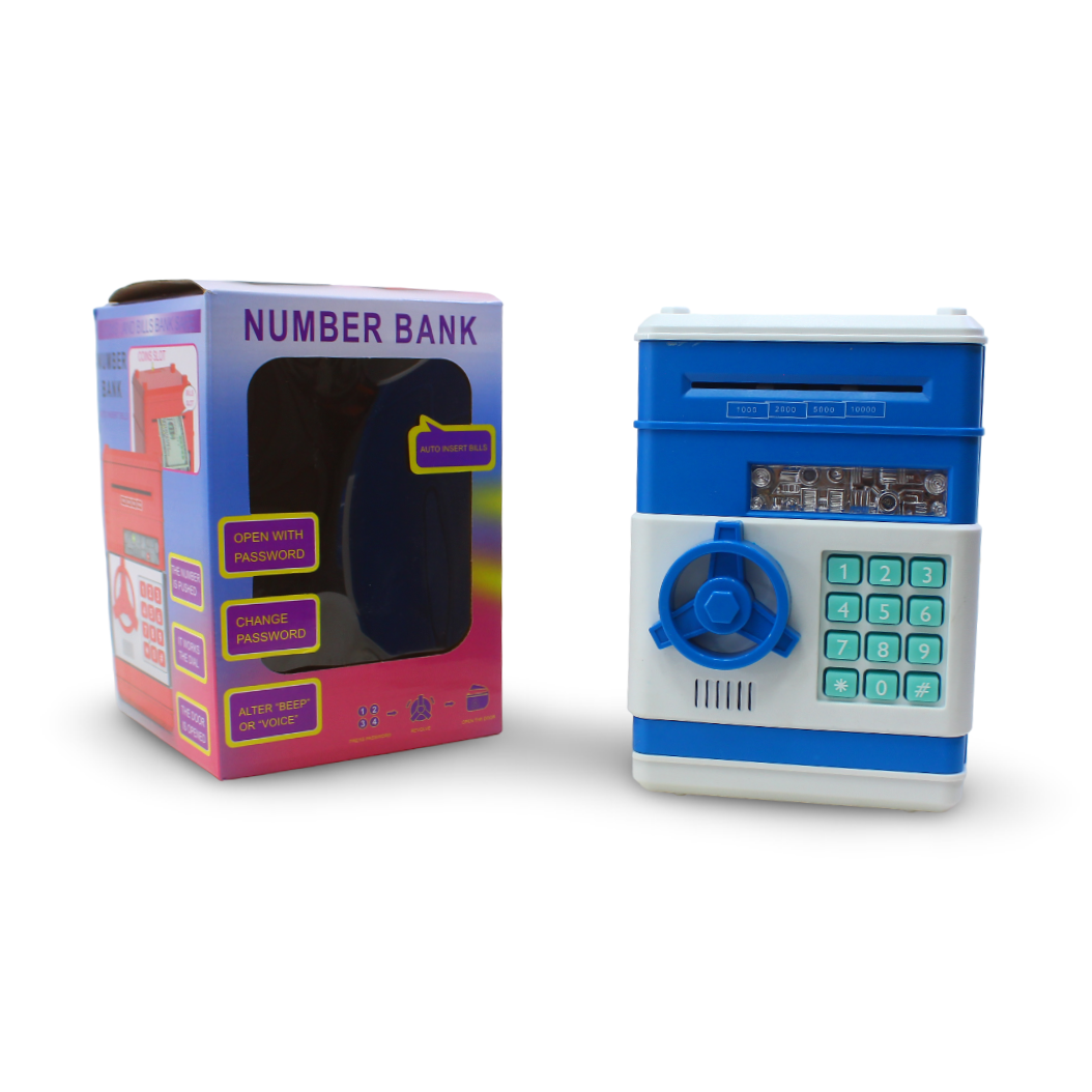 Electronic ATM Piggy Bank – Blue