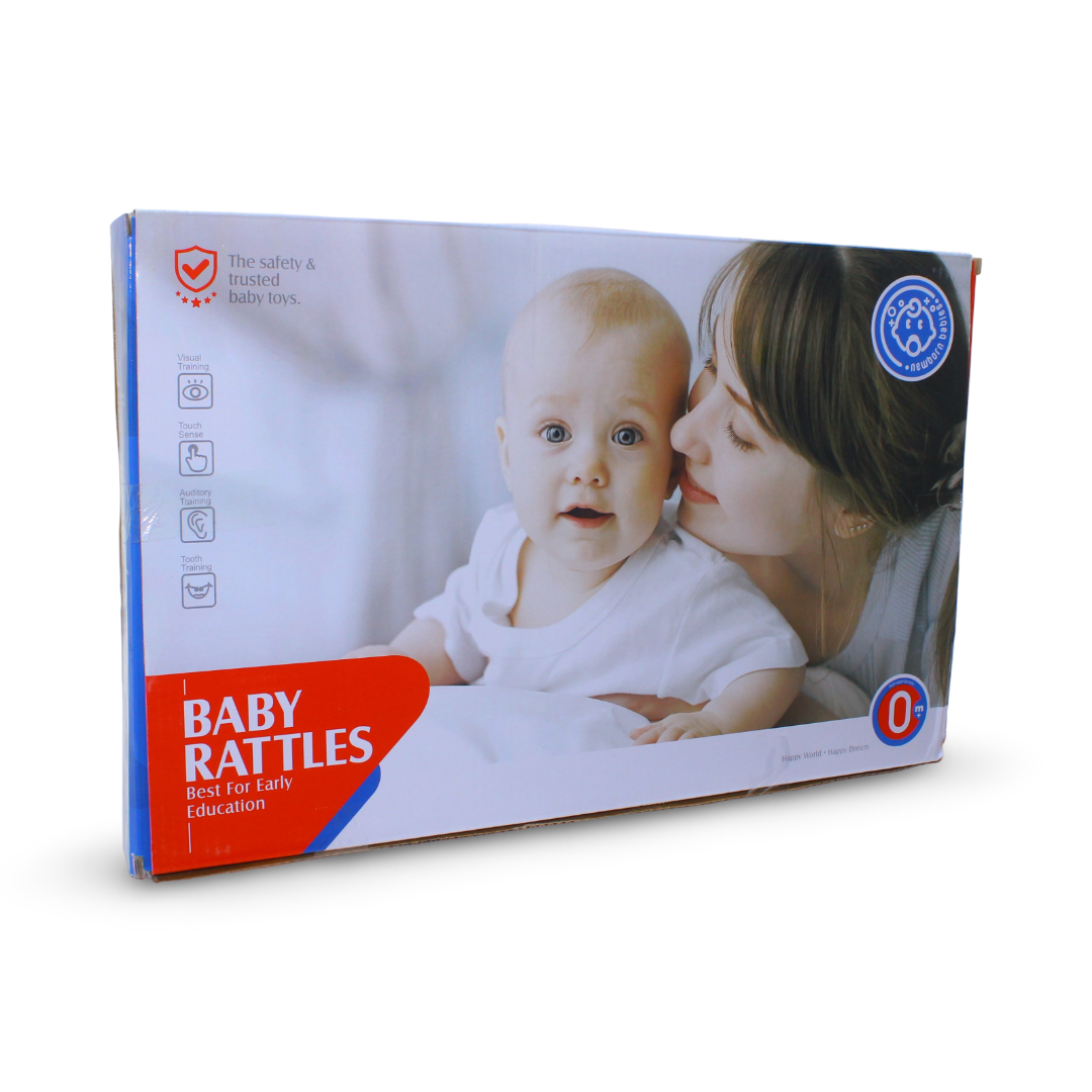 Huanger Baby Rattles & Teether Toy Set – 8 Pcs