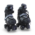 Sport Double Wheels Adjustable Kids' Roller Skates (S Size) – Black