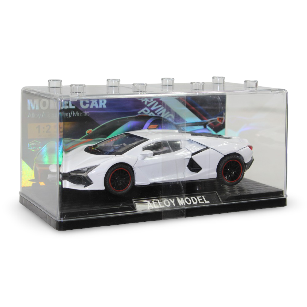 Lamborghini Alloy Model Car 1:28 Scale with Light & Sound – White - Toys - OKO