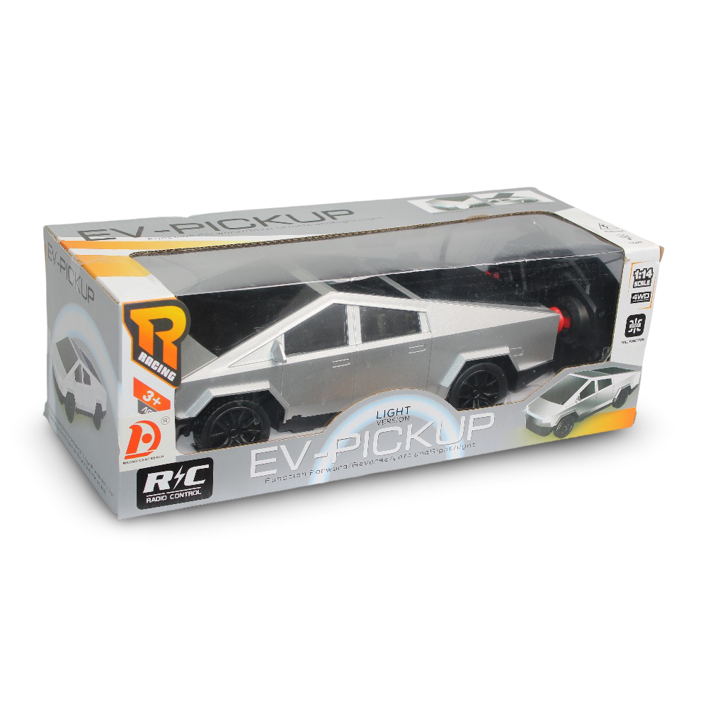 1:14 Scale Tesla Light Version EV-Pickup Remote Control Toy Car – Silver