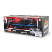 Remote Control Lada Police Car with Lights – Black