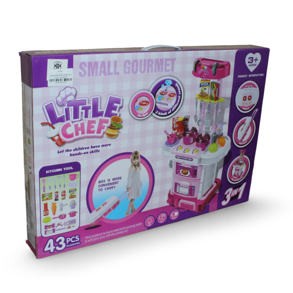 3-in-1 Little Chef Kitchen Playset (Sound & Light)