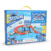 Stitch Patchwork Simulation Scene DIY Parking Lot Toy Set – 45 Pcs