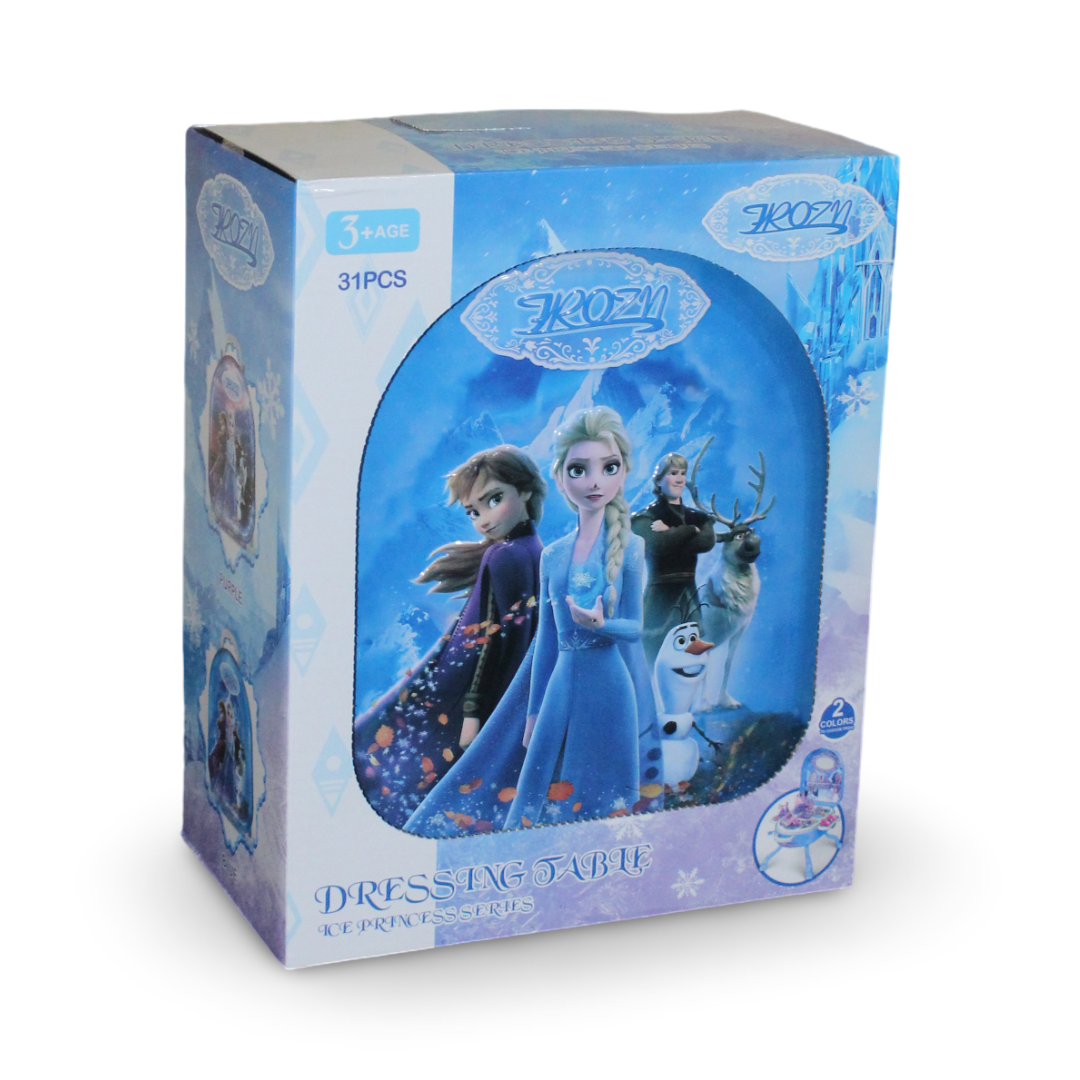 3-in-1 Frozen Dressing Table Set – Blue
