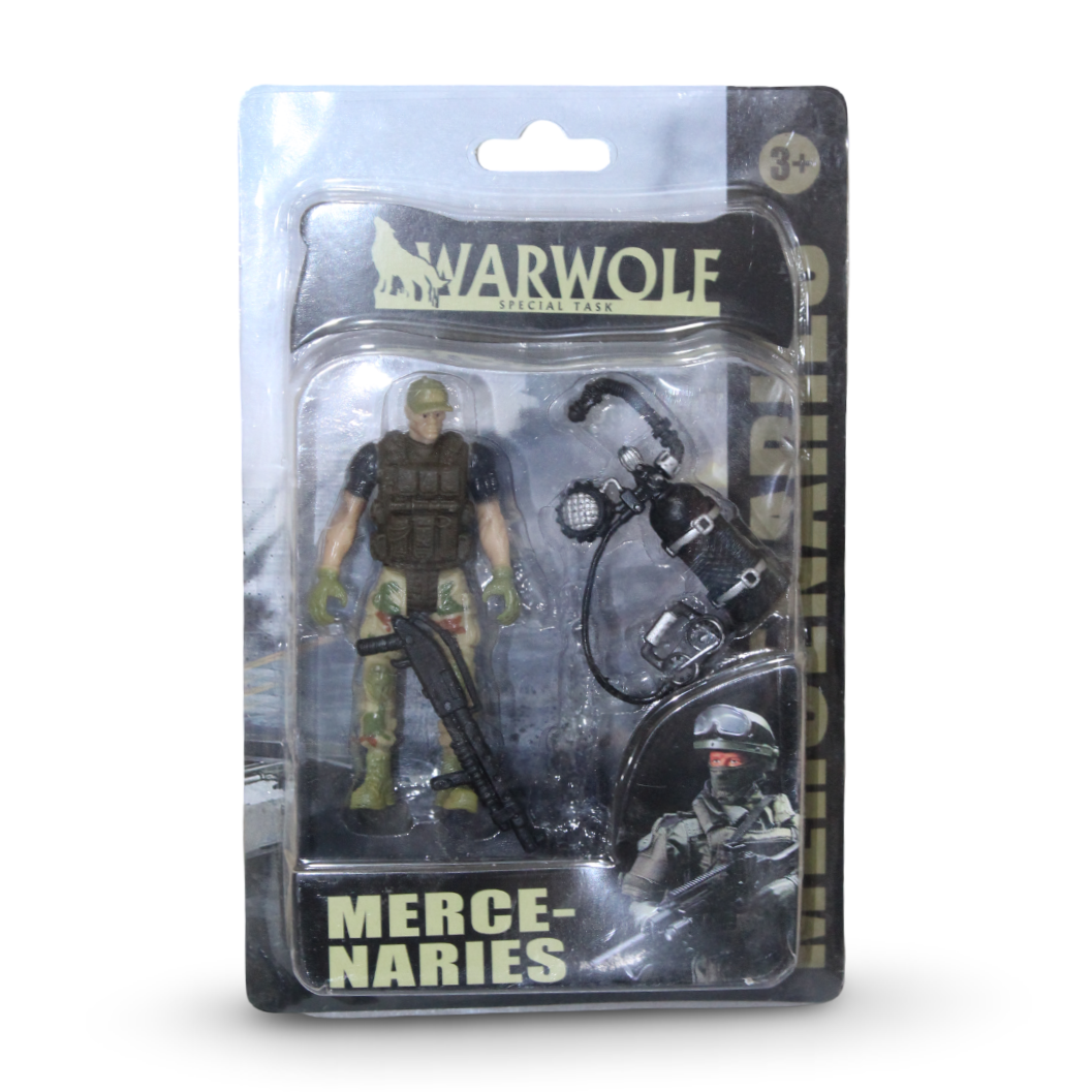 Warwolf Special Task Mercenaries Toy Action Figure Set – Yellow