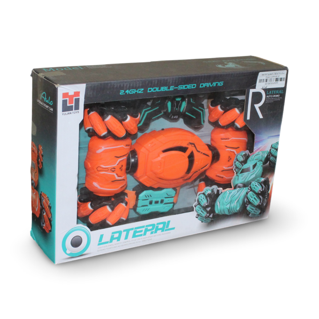 Lateral Double-Sided RC Stunt Car – Orange