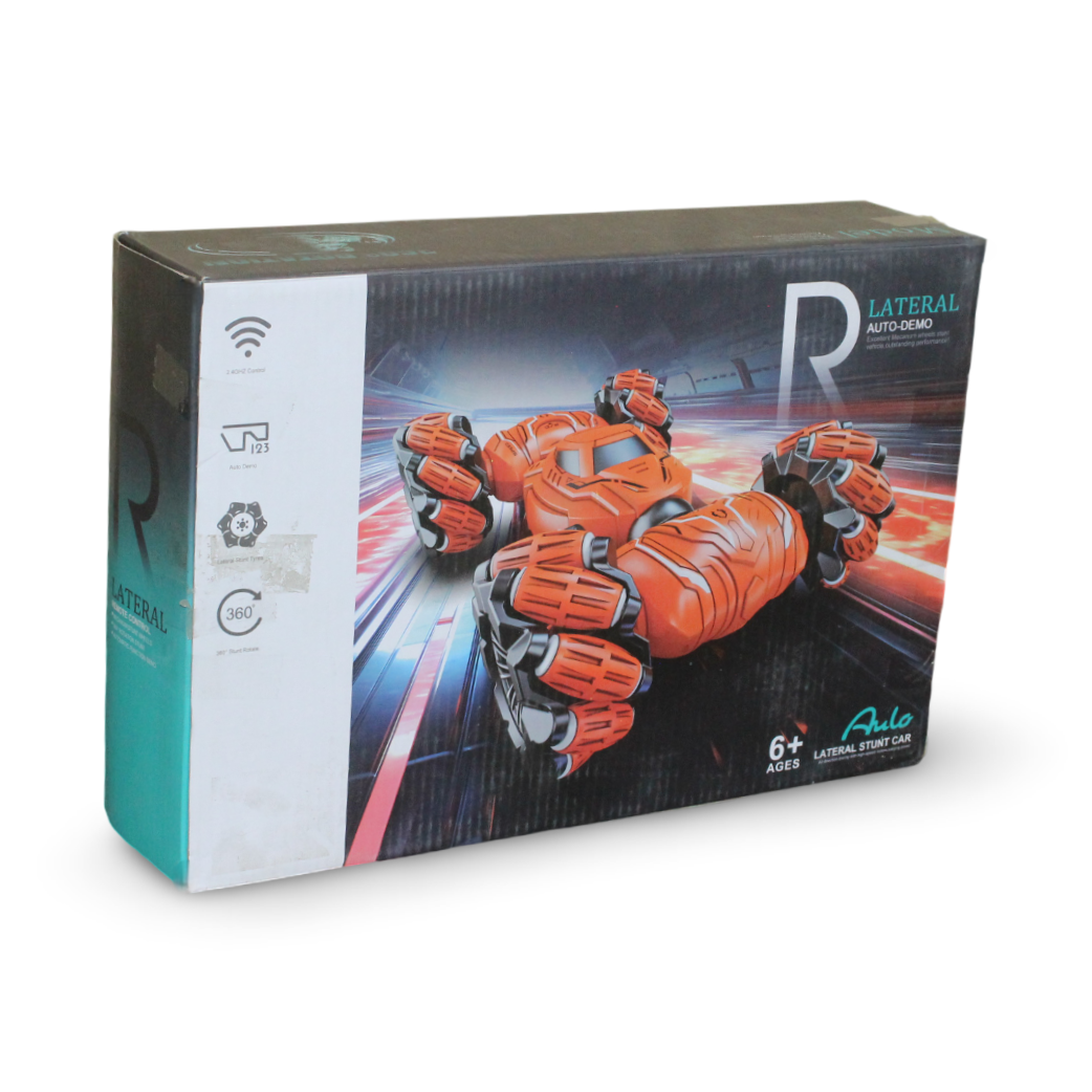 Lateral Double-Sided RC Stunt Car – Orange