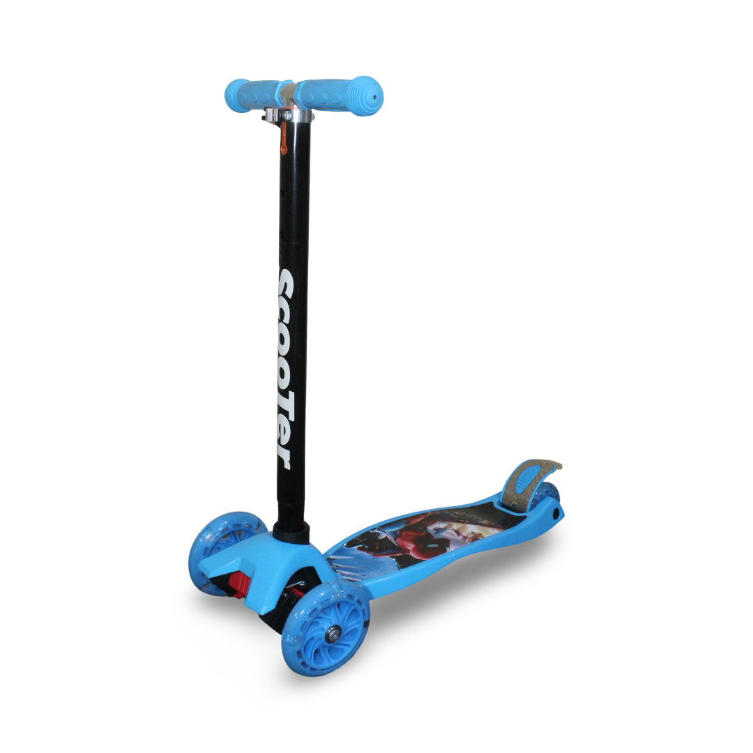 MG Kids Scooter 3 Levels – Spider-Man Baby Blue
