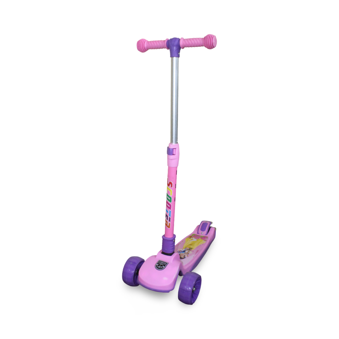 3-Wheels Scooter LED Light-up Wheels – Pink