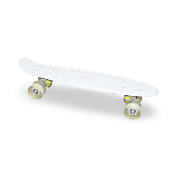 Skateboard 22.5 Inches LED Light-up Wheels – White