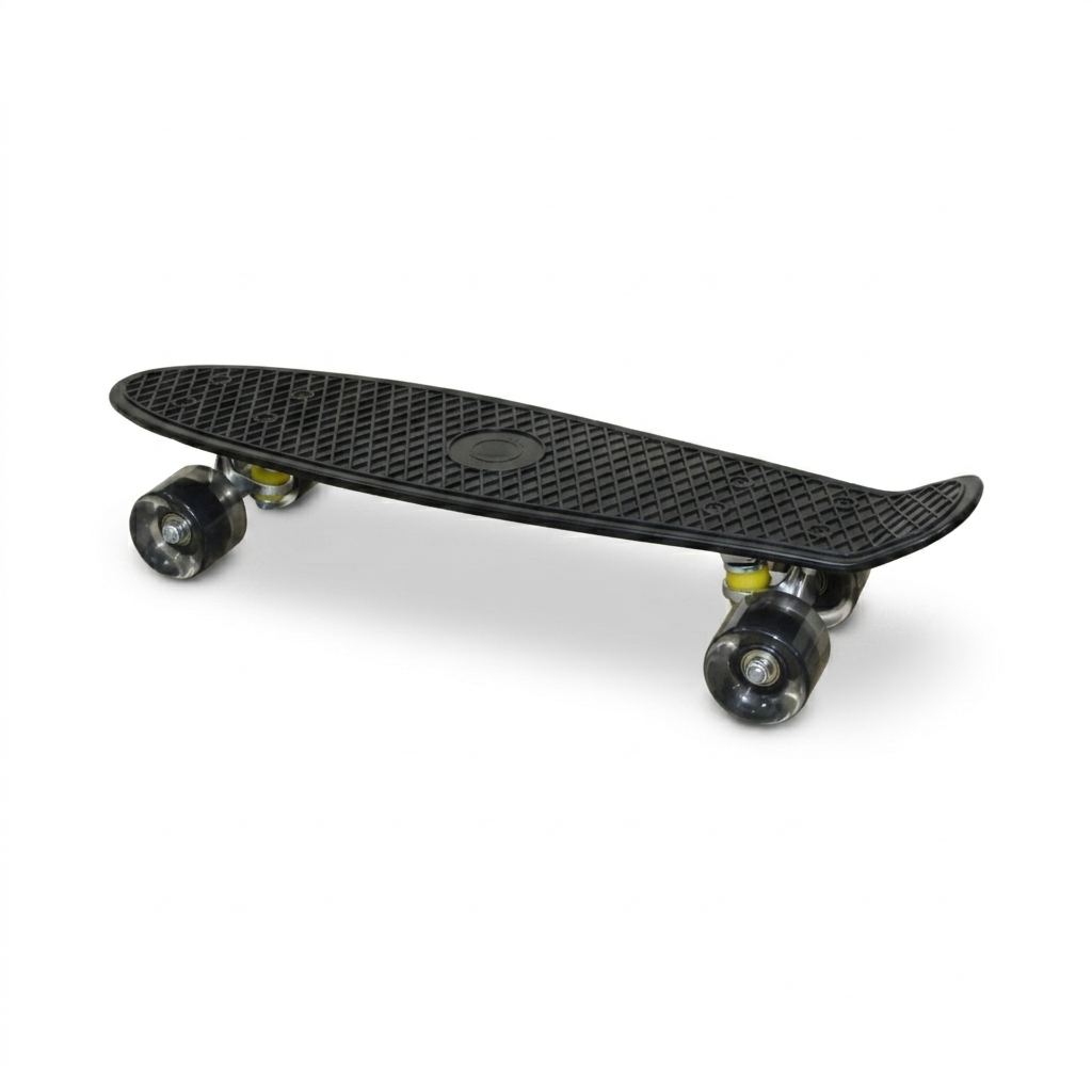 Skateboard 22.5 Inches LED Light-up Wheels – Black