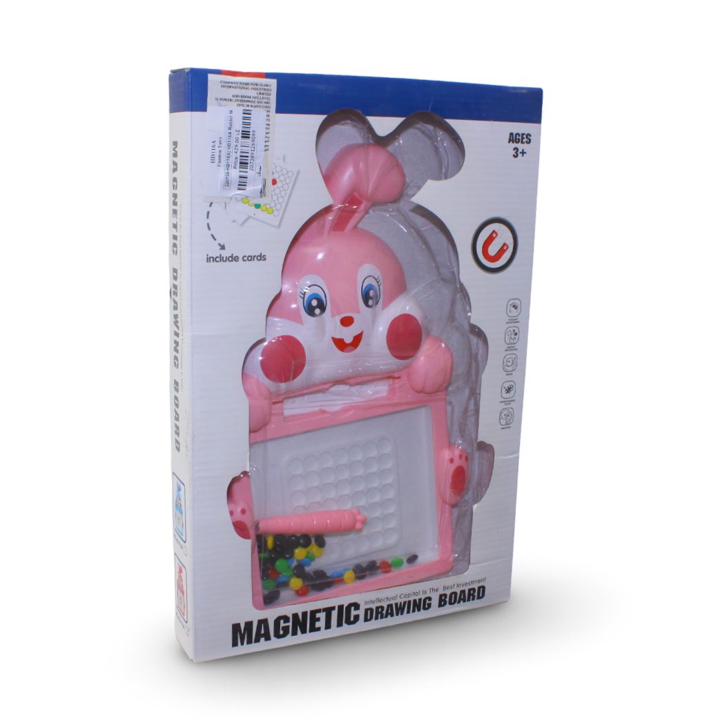 Rabbit Magnetic Drawing Board – Pink