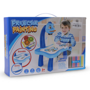 Erasable Projector Painting – Blue  with 12 Water Pens