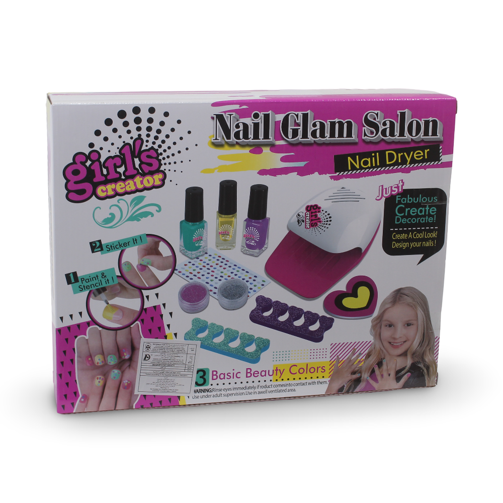 Girls Creator Nail Glam Salon Toy Set
