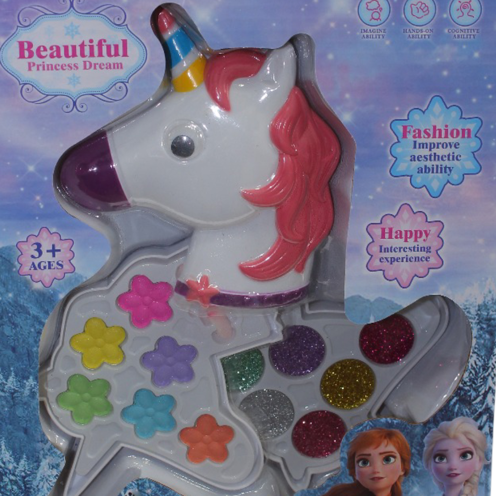 Children's Unicorn-Shaped Makeup Playset