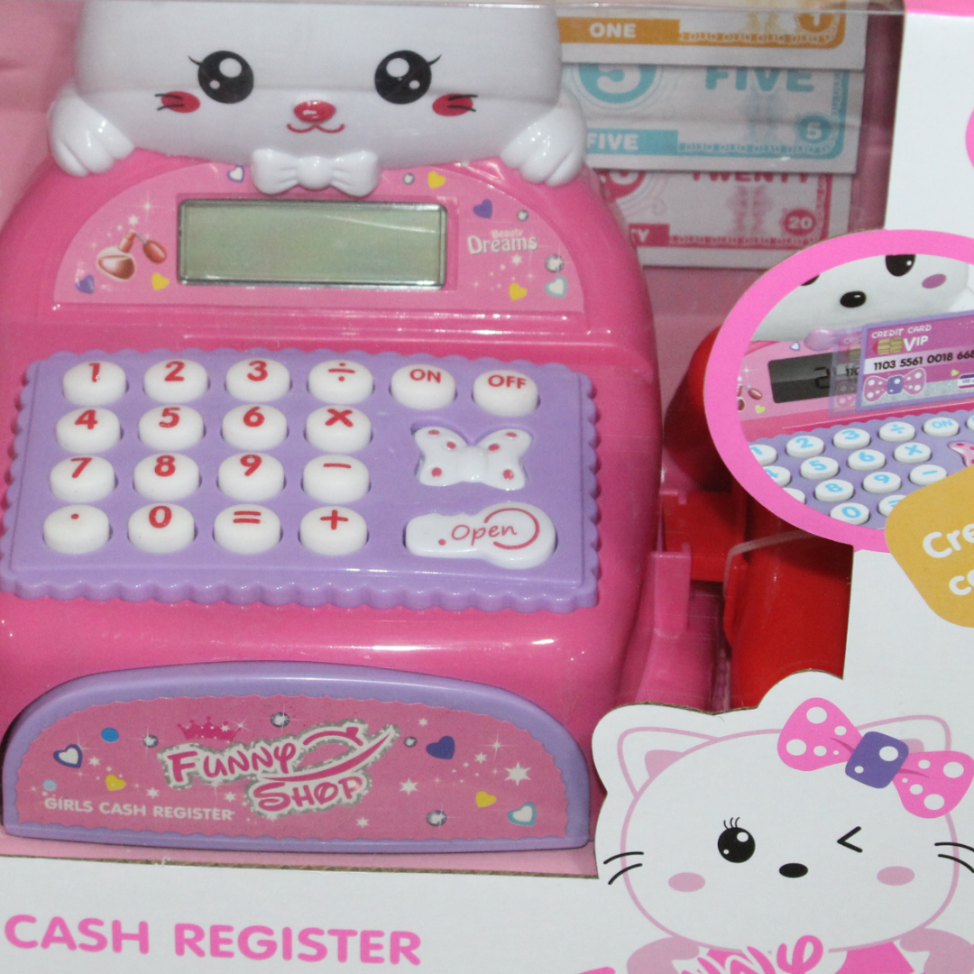Cat Cash Register Toy – Pink