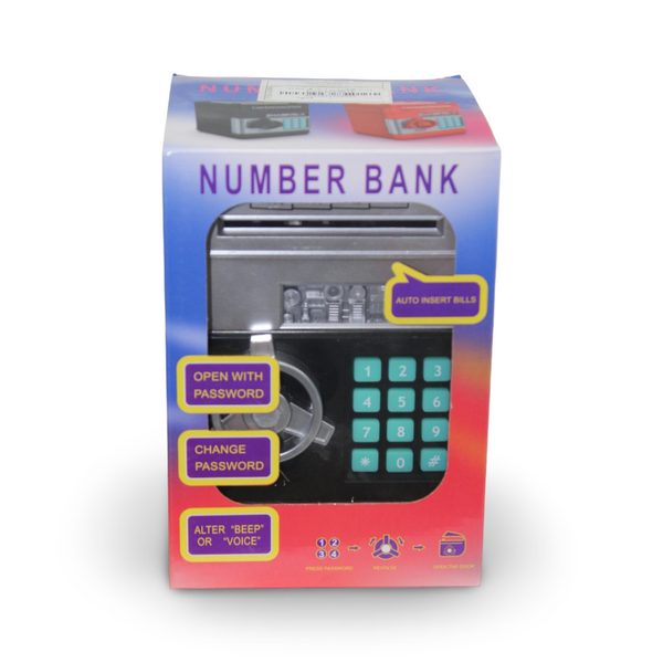 Children's Electronic ATM Piggy Bank – Black