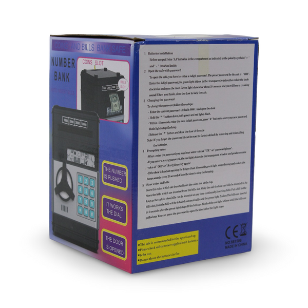 Children's Electronic ATM Piggy Bank – Black