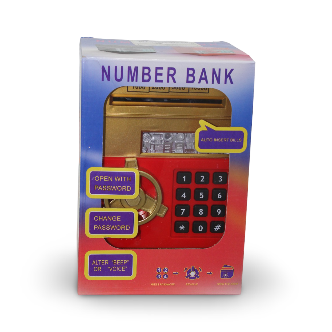 Children's Electronic ATM Piggy Bank – Red