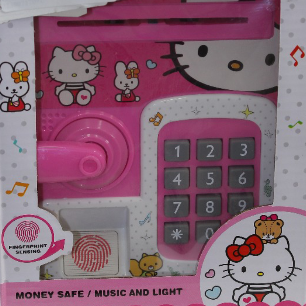 Hello Kitty Electronic Money Bank Safe with Fingerprint