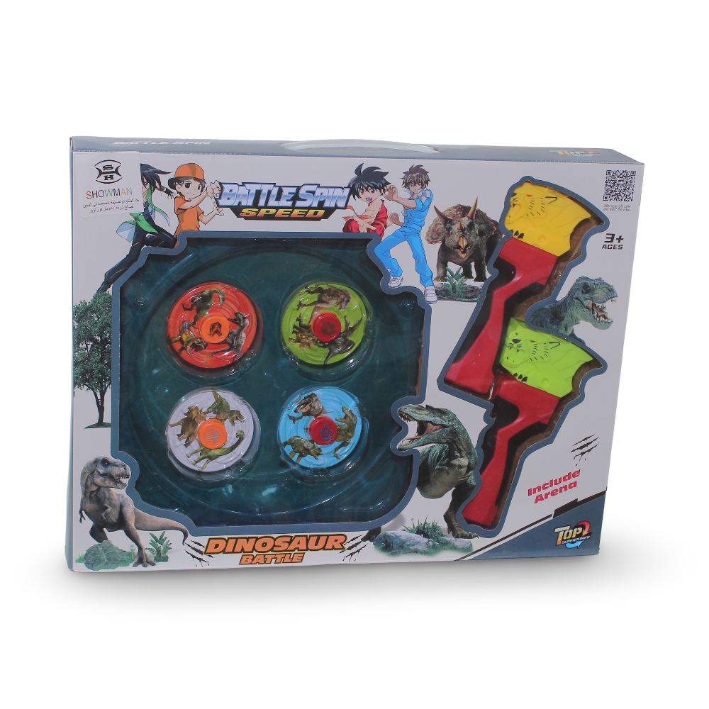 Battle Spin Speed Dinosaur Battle Set - Toys - OKO