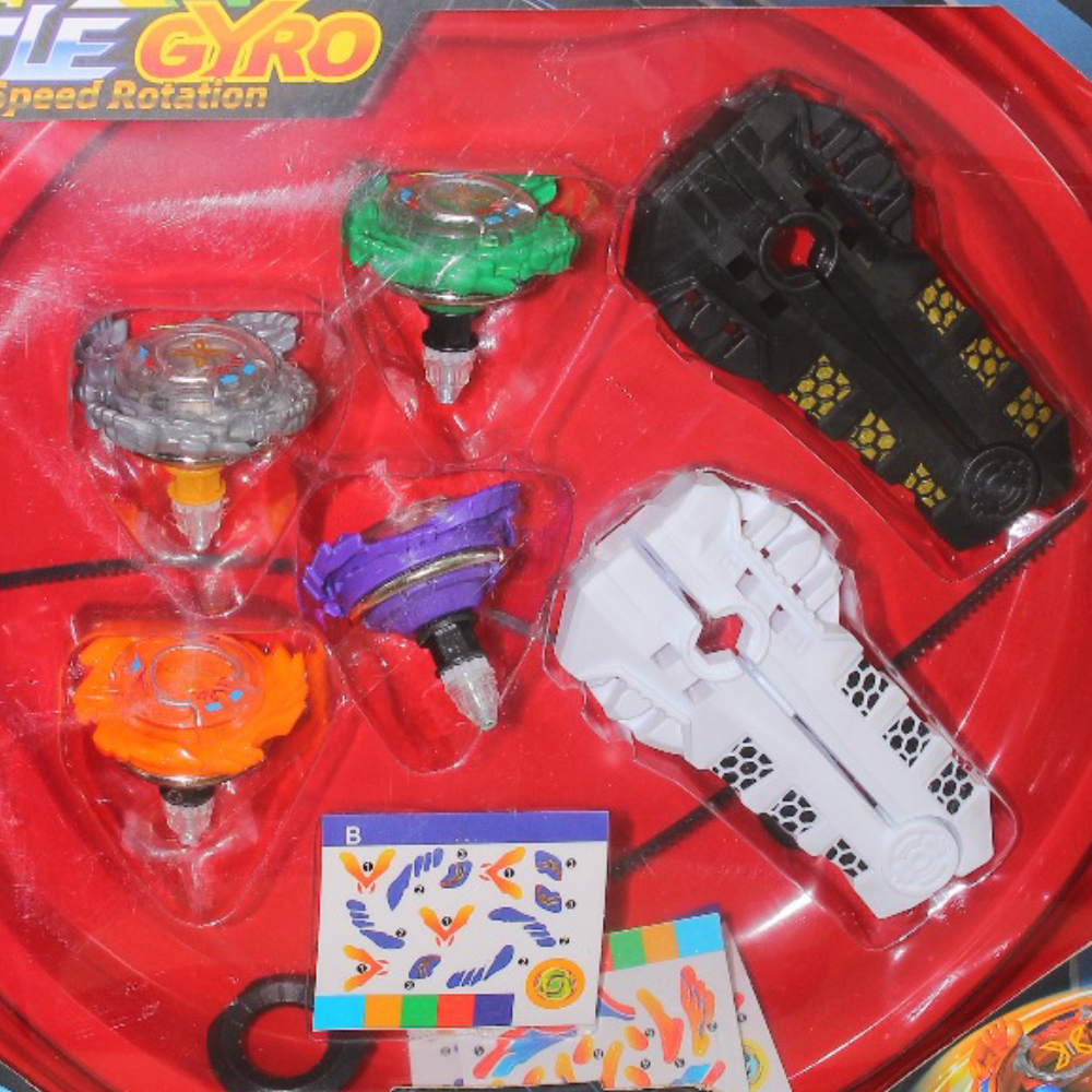 Battle Gyro "Beyblade" Style Spinning Top Battle Set
