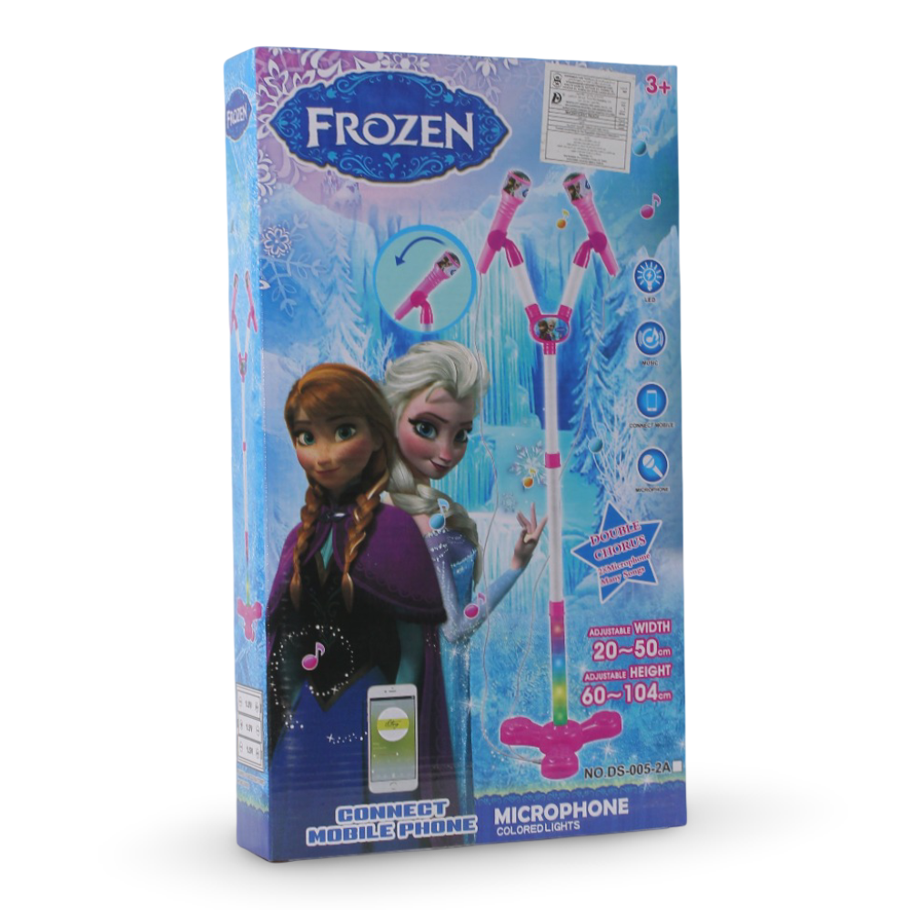 Frozen Kids Microphone – Adjustable Stand with Music & Lights