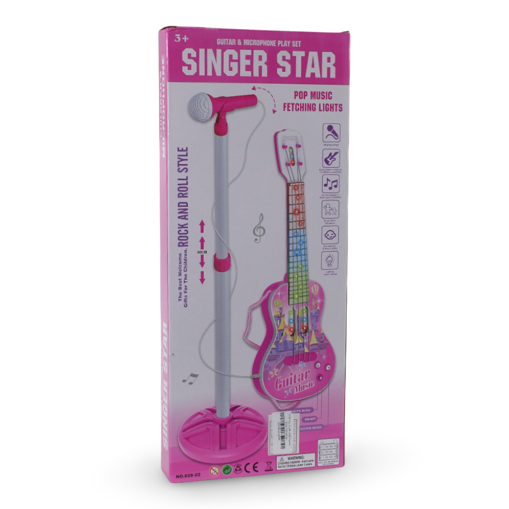 Singer Star Guitar & Microphone Play Set
