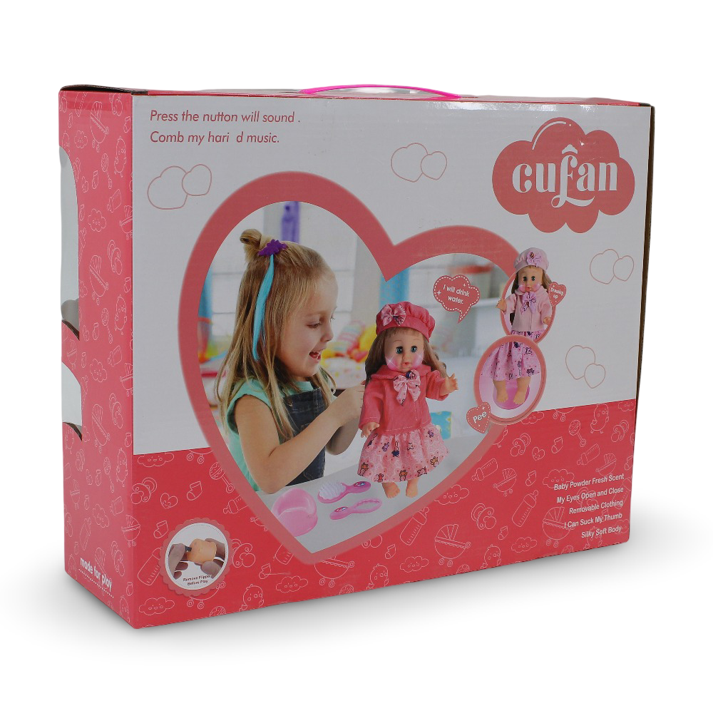 Cufan Playtime Babies Doll Set – Brown Checks