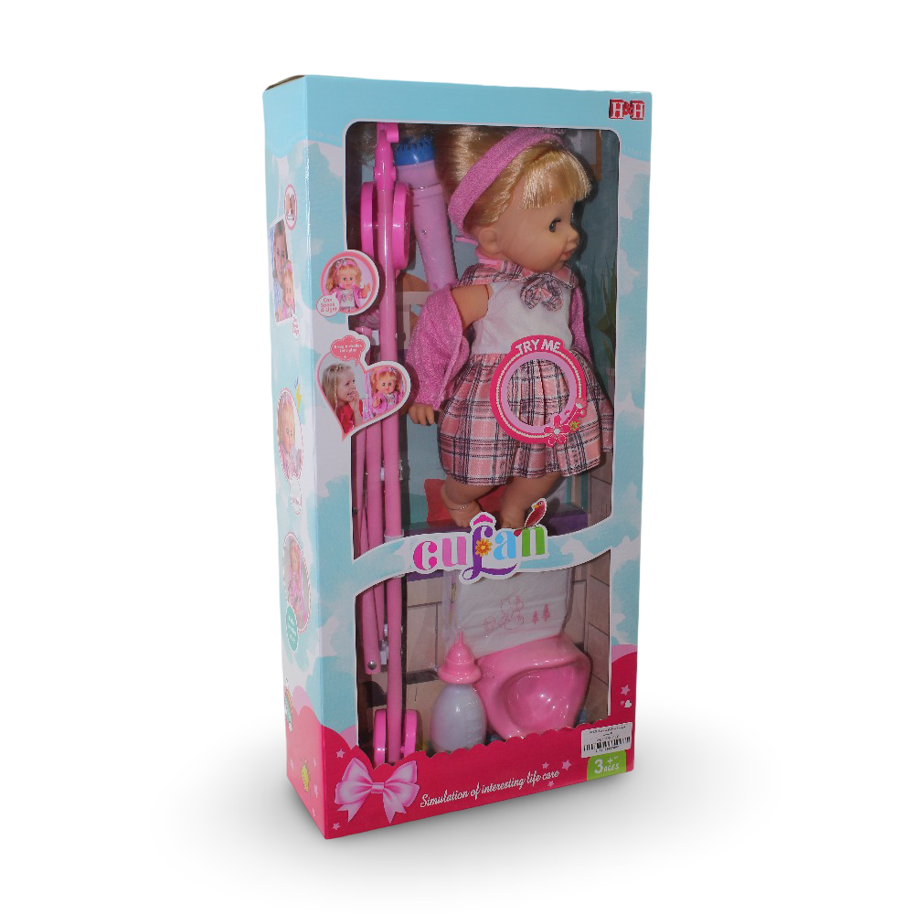 Cufan Doll with Stroller