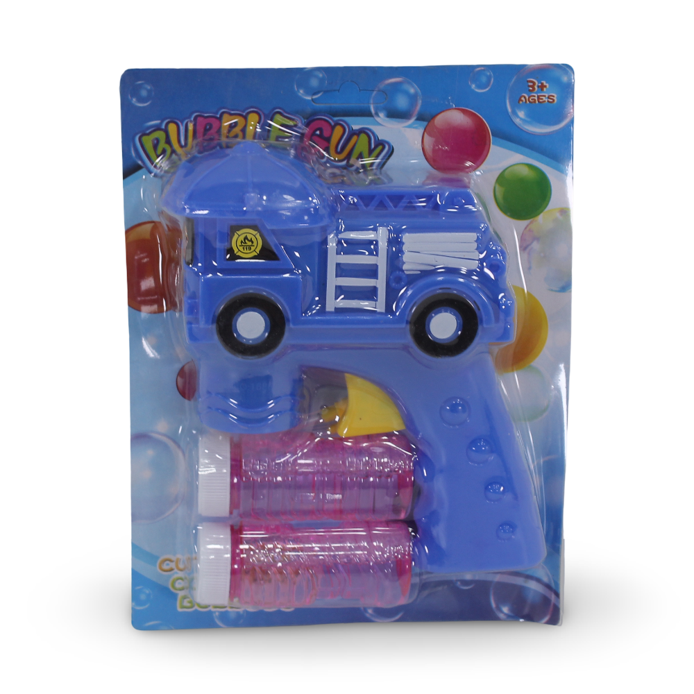 Bubble Gun Toy with Bubble Solution – Blue