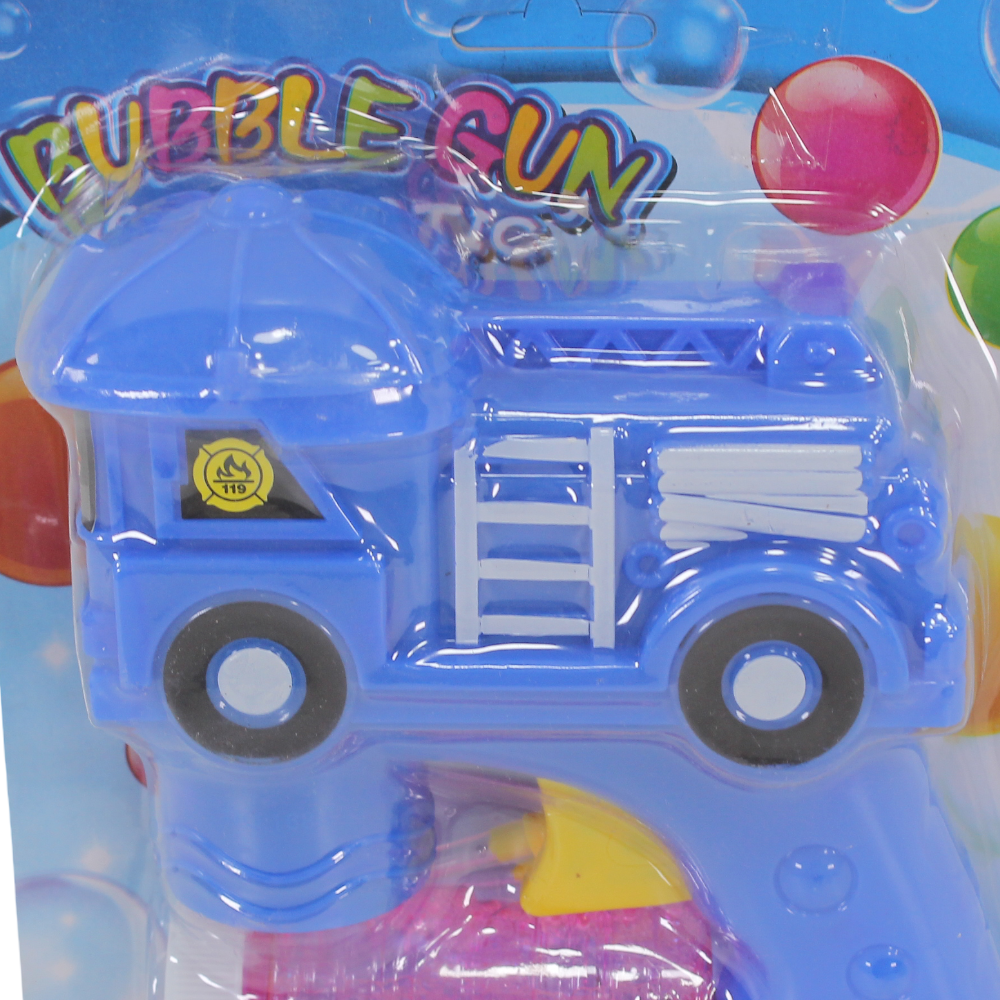 Bubble Gun Toy with Bubble Solution – Blue
