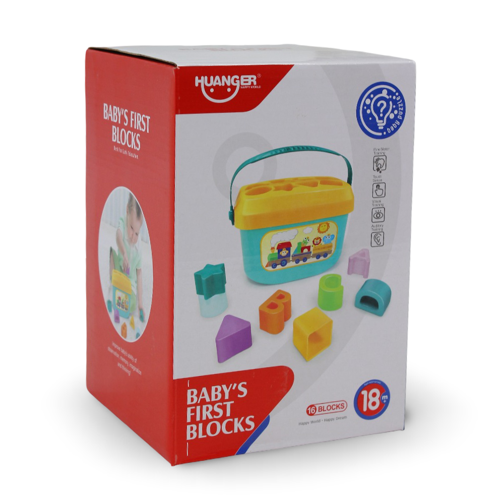 Huanger Baby's First Blocks – 16 Pcs